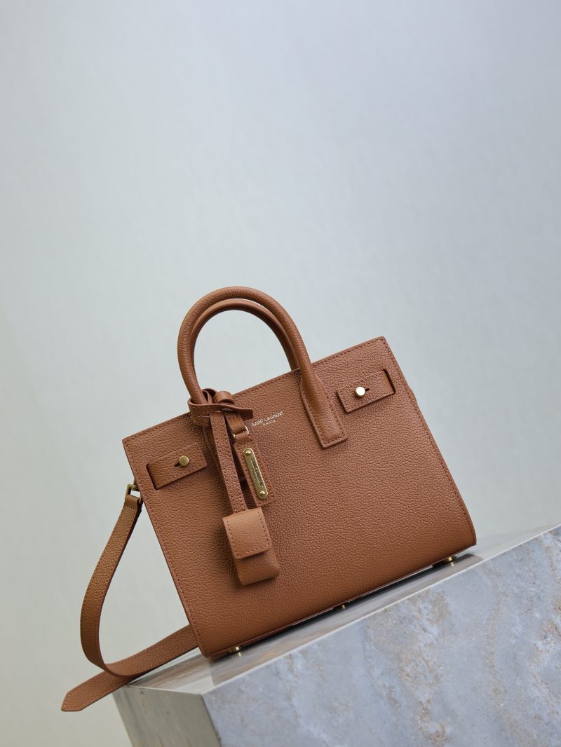 Sac De Jour Nano 22cm Brown Grain Cowhide GHW