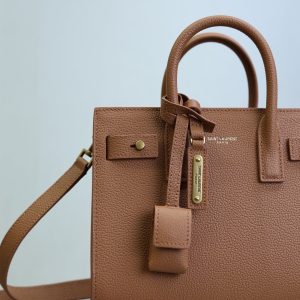 Sac De Jour Nano 22cm Brown Grain Cowhide GHW