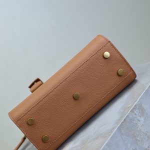 Sac De Jour Nano 22cm Brown Grain Cowhide GHW