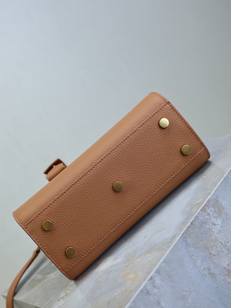 Sac De Jour Nano 22cm Brown Grain Cowhide GHW