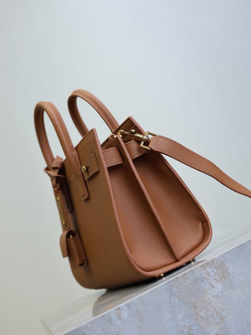 Sac De Jour Nano 22cm Brown Grain Cowhide GHW