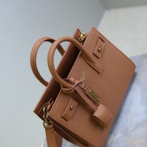 Sac De Jour Nano 22cm Brown Grain Cowhide GHW