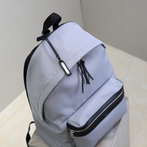City Backpacks Light Gray Cowhide Cotton