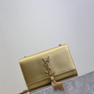 Kate Small Bag 20cm Gold Metallic Calfskin.