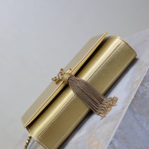 Kate Small Bag 20cm Gold Metallic Calfskin.