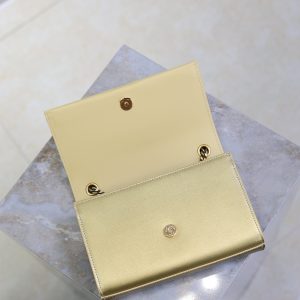 Kate Small Bag 20cm Gold Metallic Calfskin.
