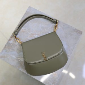 Mini Voltaire 21cm Olive Green Calfskin GHW