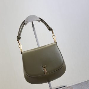Mini Voltaire 21cm Olive Green Calfskin GHW