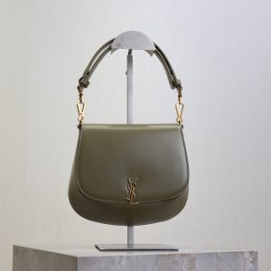 Mini Voltaire 21cm Olive Green Calfskin GHW