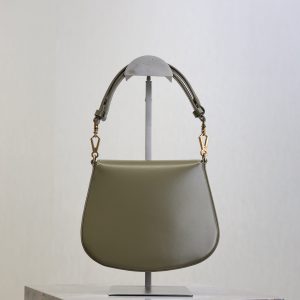 Mini Voltaire 21cm Olive Green Calfskin GHW