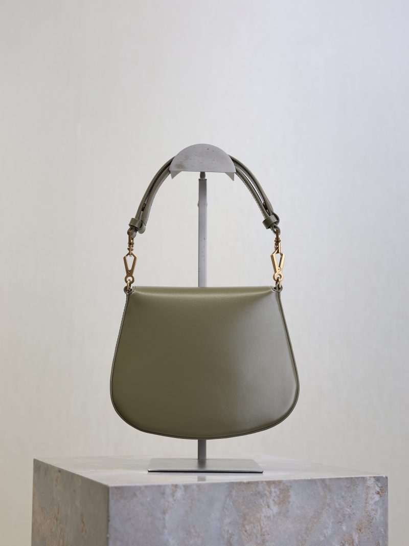 Mini Voltaire 21cm Olive Green Calfskin GHW