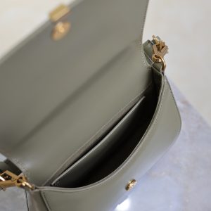 Mini Voltaire 21cm Olive Green Calfskin GHW