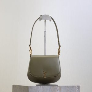 Mini Voltaire 21cm Olive Green Calfskin GHW