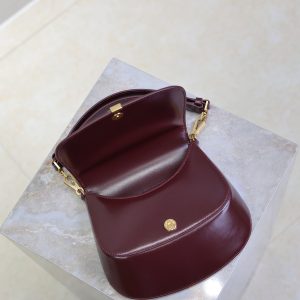 Mini Voltaire 21cm Burgundy Calfskin GHW