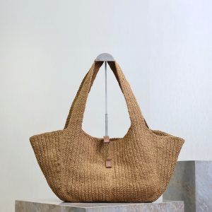 Le 5 À 7 Bea 50cm Brown Rope Woven Leather