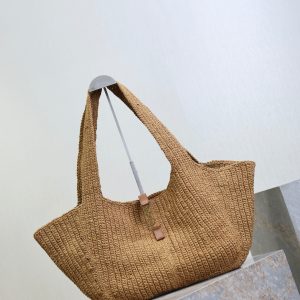 Le 5 À 7 Bea 50cm Brown Rope Woven Leather