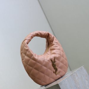 YSL Icarino Bag 17cm Light Pink Sheepskin