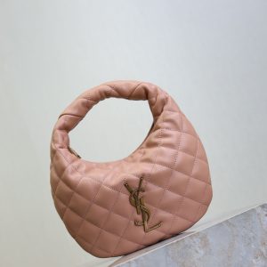 YSL Icarino Bag 17cm Light Pink Sheepskin
