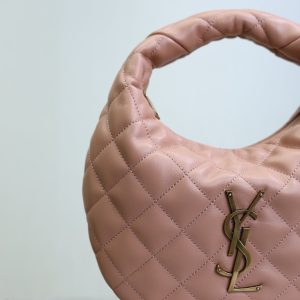 YSL Icarino Bag 17cm Light Pink Sheepskin