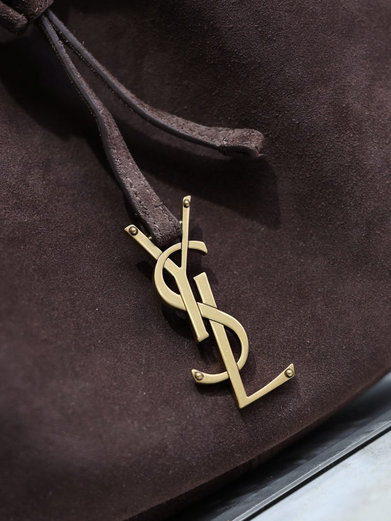 YSL Paris VII Hobo Bag Dark Brown Suede