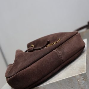 YSL Paris VII Hobo Bag Dark Brown Suede