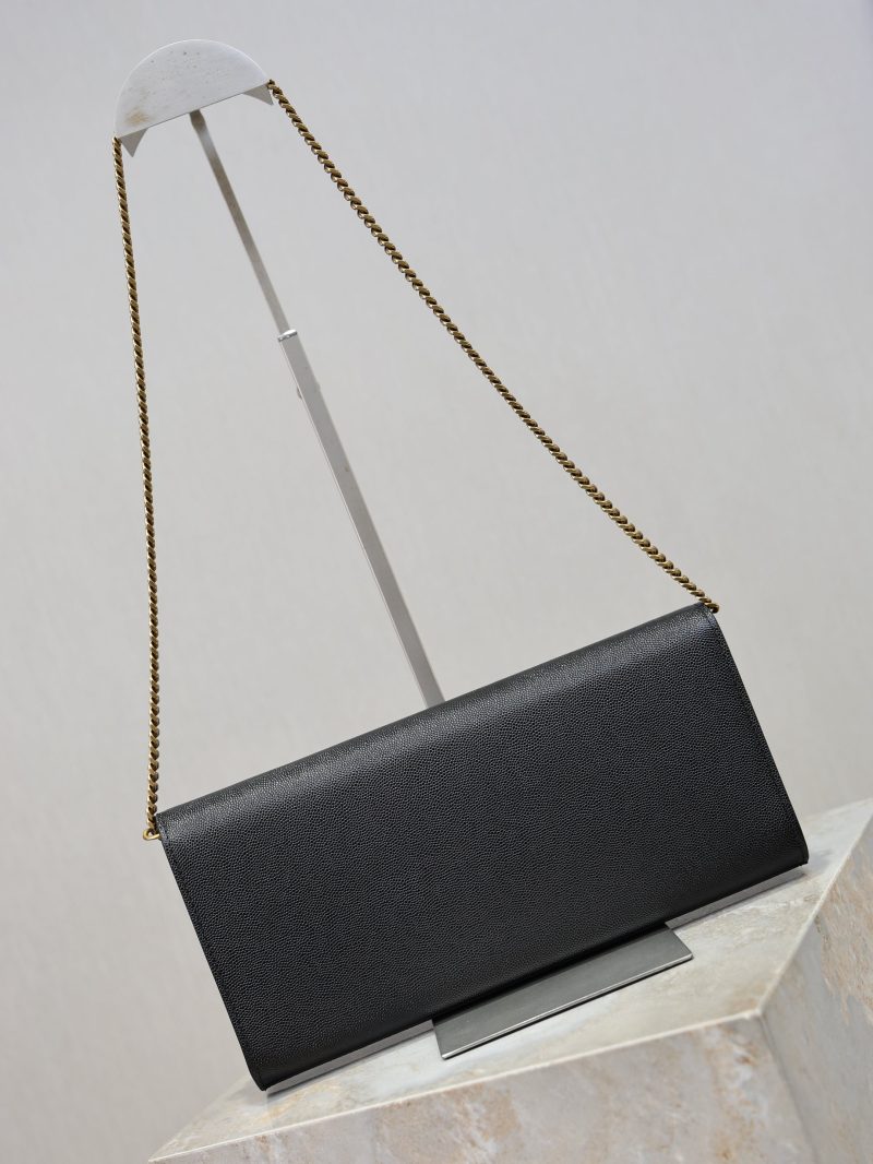 YSL Kate Clutch Bag Black Caviar Leather
