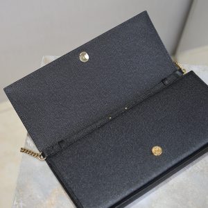 YSL Kate Clutch Bag Black Caviar Leather
