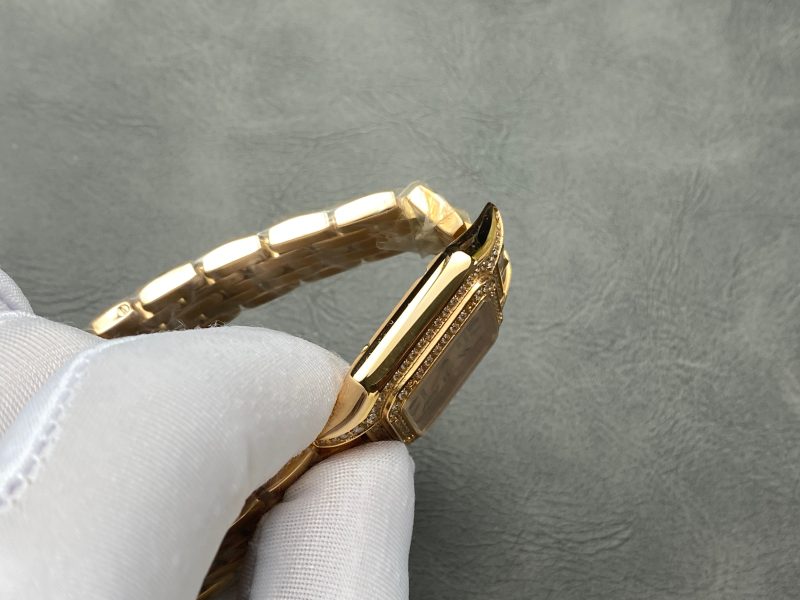 Panthere 27mm Pink Gold Case Diamond Bezel