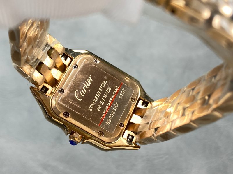 Panthere 27mm Pink Gold Case Diamond Bezel