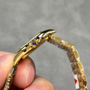 PANTHERE 22MM GOLD CASE WHITE DIAL