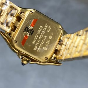 PANTHERE 22MM GOLD CASE WHITE DIAL