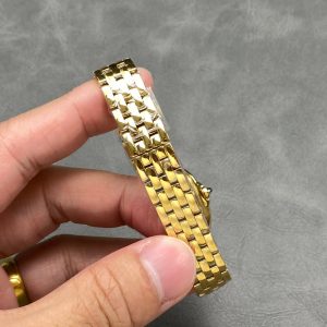 PANTHERE 22MM GOLD CASE WHITE DIAL