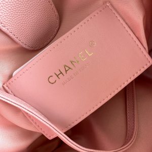 Chanel 2025 Backpack 23cm Pink Grained Calfskin 318275