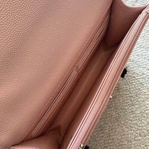 Chanel 2025 Trendy CC Wallet on Chain 19cm Bag Pink Caviar Leather 320290