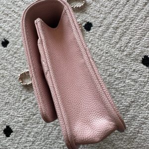 Chanel 2025 Trendy CC Wallet on Chain 19cm Bag Pink Caviar Leather 320290