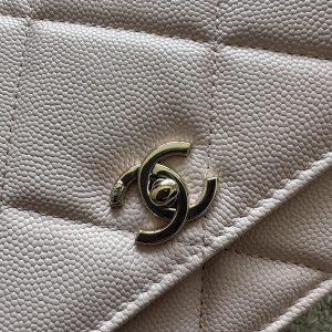 Chanel 2025 Trendy CC Wallet on Chain 19cm Bag Pink Caviar Leather 320290