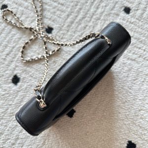 Chanel 2025 Trendy CC Wallet on Chain 19cm Bag Black Caviar Leather 320291