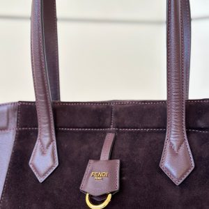 ORIGAMI MEDIUM 27 IN WINE RED LAMBSKIN AND SUEDE