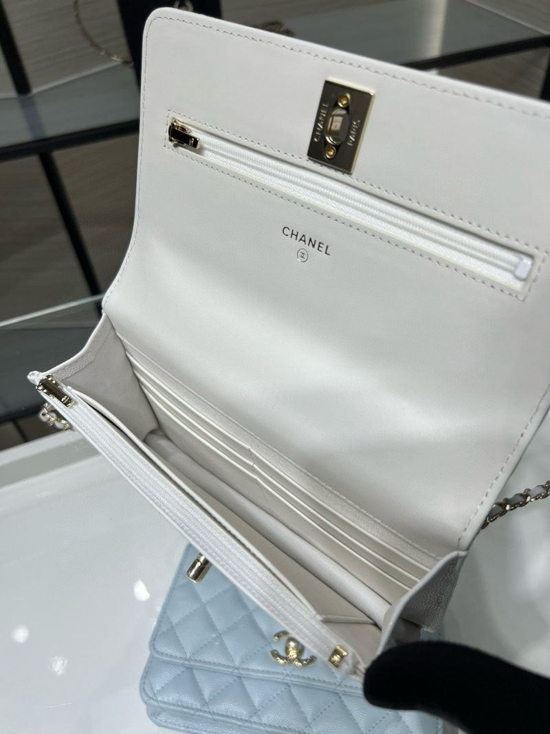 cc 25S Woc Top Handle 19cm White Grained Calfskin Light Gold Hardware