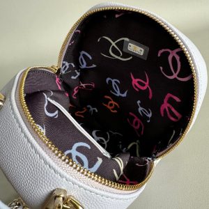 CC MINI 18 BACKPACK WHITE CAVIAR LIGHT GOLD HARDWARE