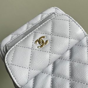 CC MINI 18 BACKPACK WHITE CAVIAR LIGHT GOLD HARDWARE