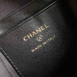 CC BACKPACK 18CM BLACK & MANY OTHER COLORS PRINTED FABRIC GOLD HARDWARE