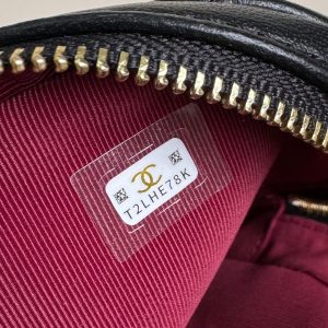 CC MINI 18 BACKPACK BLACK LAMBSKIN LIGHT GOLD HARDWARE