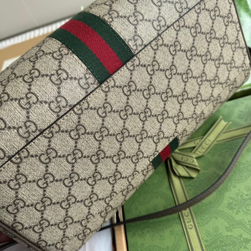 Gucci Ophidia Bag Beige mix Brown Canvas 240085