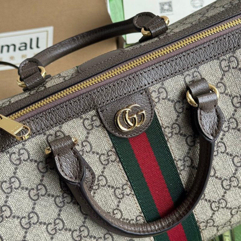 Gucci Ophidia Bag Beige mix Brown Canvas 240085