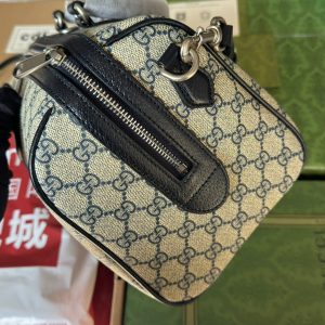 Gucci Ophidia Bag Beige mix Blue Canvas 240088