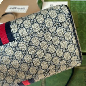 Gucci Ophidia Bag Beige mix Blue Canvas 240088