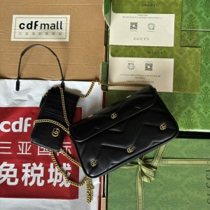 img_1d0ba638_20240111_i1704986808_6580_0_jpg gg marmont 21cm black calfskin double g stud gold hardware