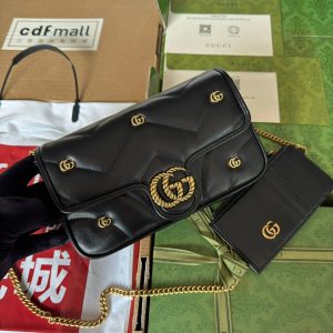 img_1d0ba638_20240111_i1704986808_7915_0_jpg gg marmont 21cm black calfskin double g stud gold hardware