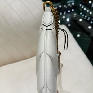 GG SMALL 26 MARMONT BAG IN WHITE CALFSKIN